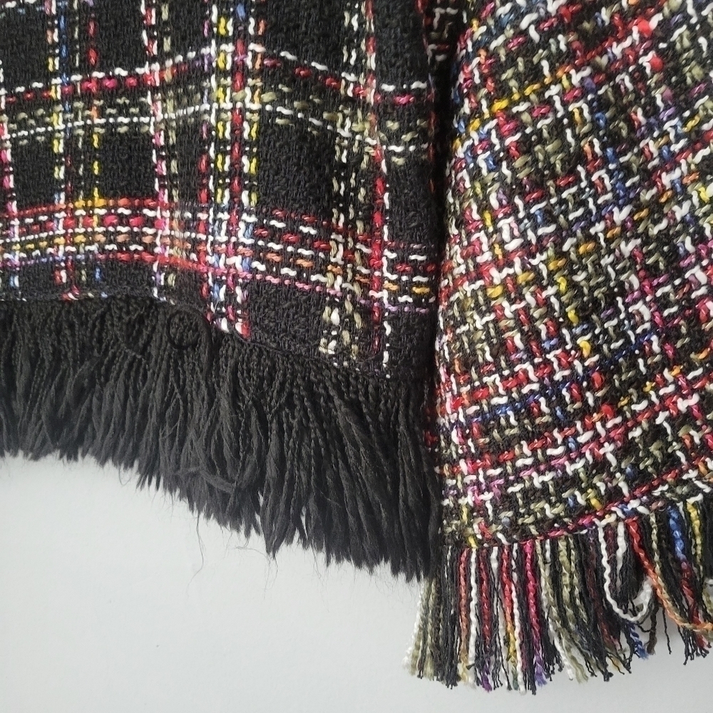 Zara Multicolor Tweed Oversized Sweater - Picture 9 of 13